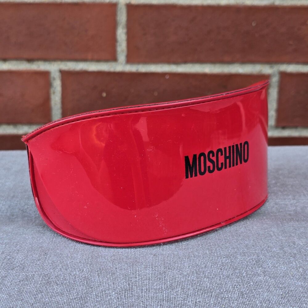 Moschino Shiny Red/Black Patent Sunglasses Case Pre-owned - Picture 2 of 4